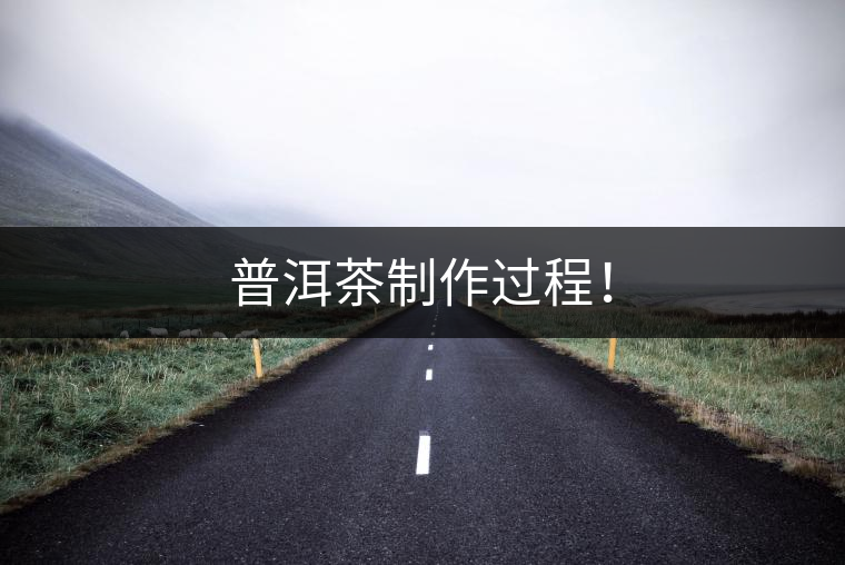 普洱茶制作過(guò)程！