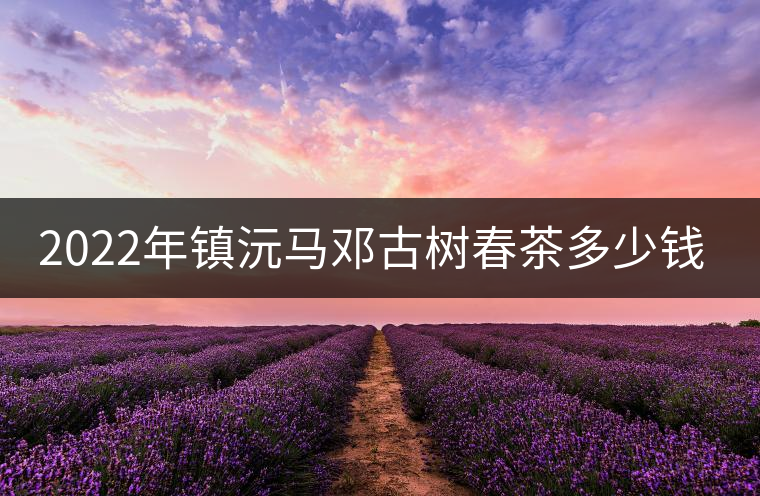 2022年鎮(zhèn)沅馬鄧古樹春茶多少錢一公斤？