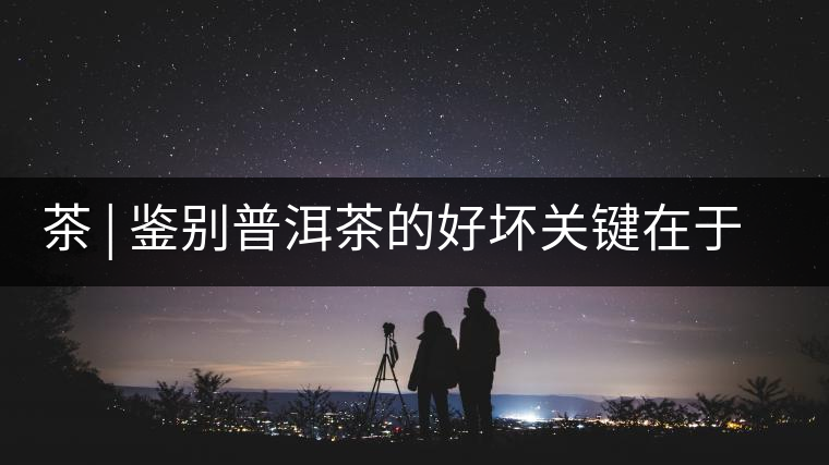 茶 | 鑒別普洱茶的好壞關(guān)鍵在于這7條鐵律