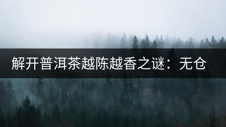 解開(kāi)普洱茶越陳越香之謎：無(wú)倉(cāng)不成普洱