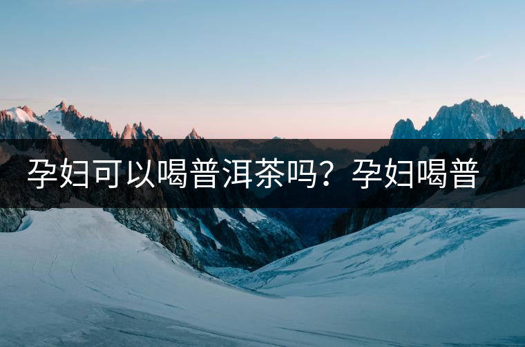 孕婦可以喝普洱茶嗎？孕婦喝普洱茶如何沖泡