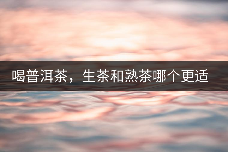 喝普洱茶，生茶和熟茶哪個(gè)更適合你？
