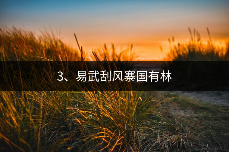 3、易武刮風(fēng)寨國(guó)有林