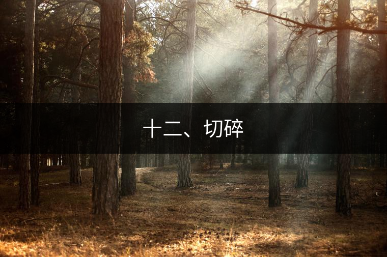 十二、切碎