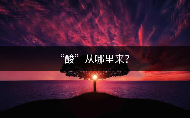 “酸”從哪里來？