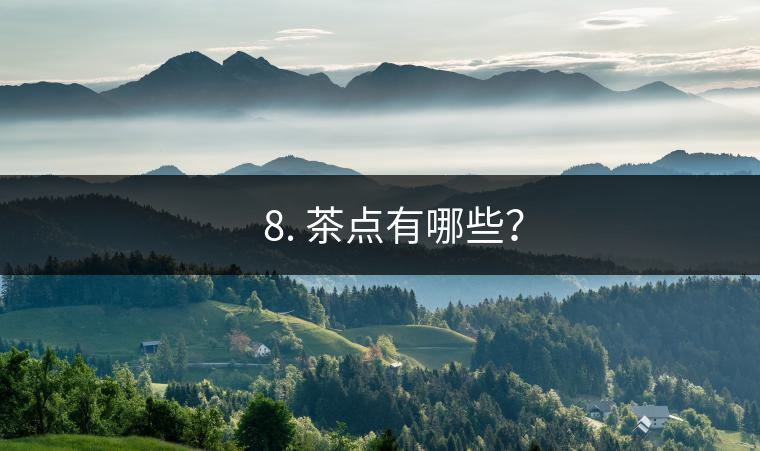 ?? 8. 茶點有哪些？