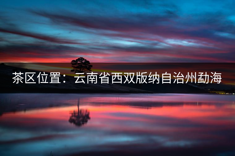 茶區(qū)位置：云南省西雙版納自治州勐海縣西部。