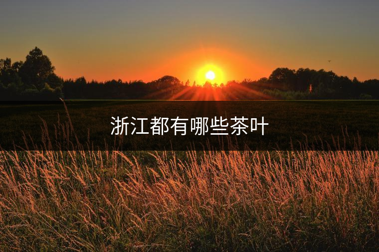 浙江都有哪些茶葉 浙江都有哪些茶葉